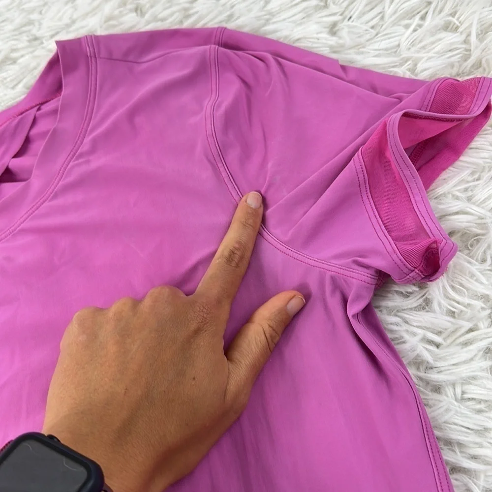 Lululemon Serve Up Some Sun Short Sleeve Sonic Pink